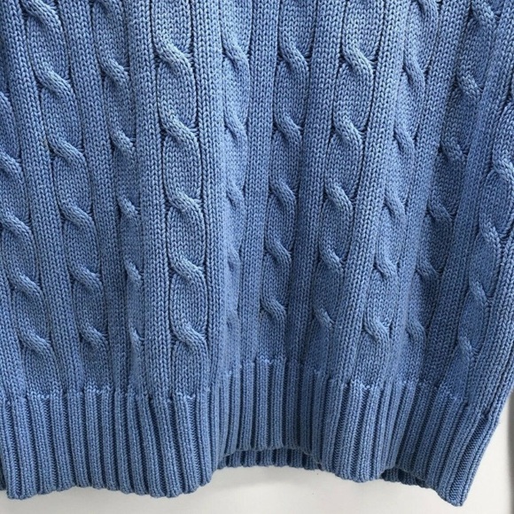 RALPH LAUREN Sport Cable Knit Turtleneck Sweater in True Blue - Picture 5 of 12